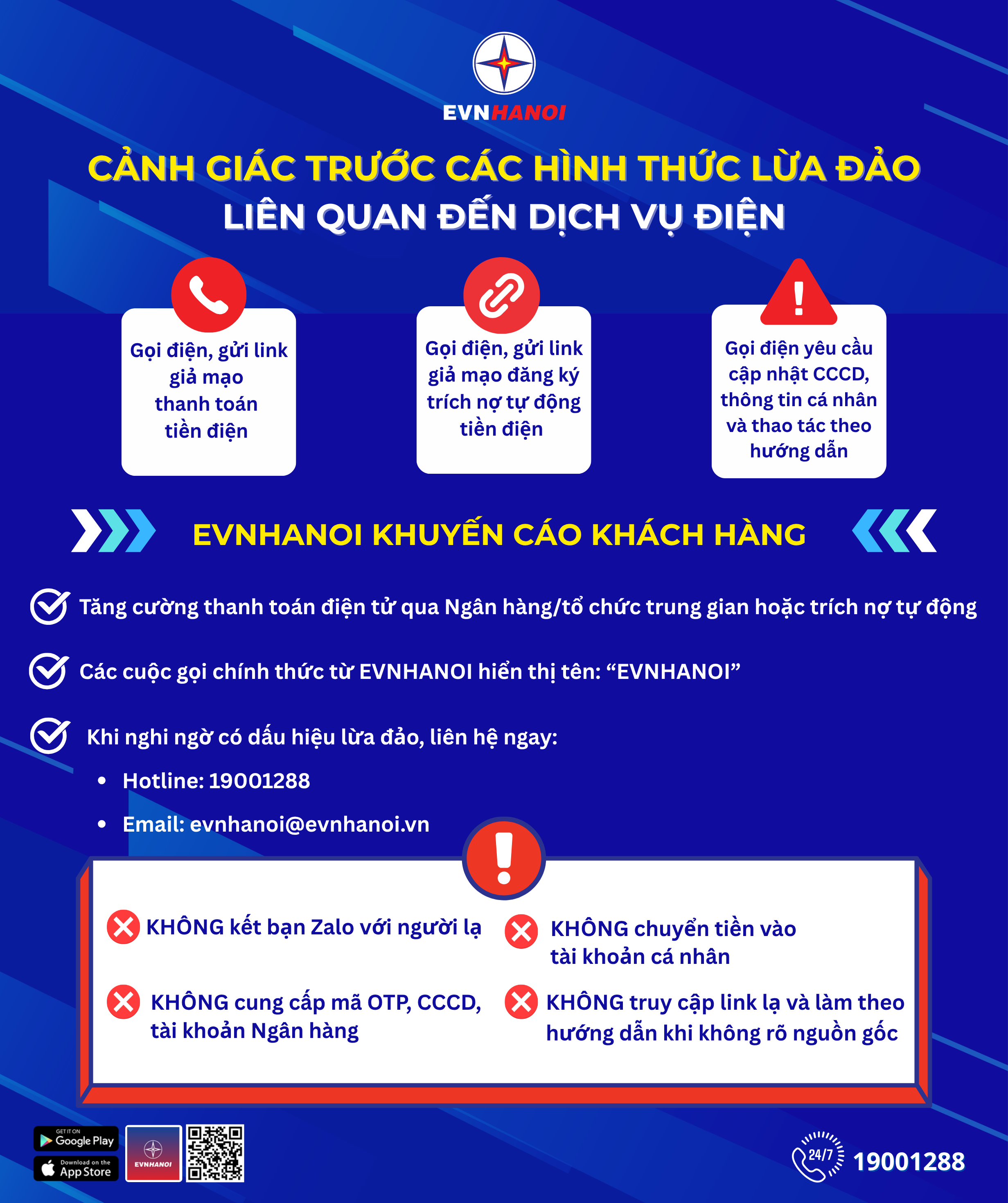 Cảnh gi&aacute;c trước c&aacute;c h&igrave;nh thức lừa đảo mạo danh ng&agrave;nh Điện