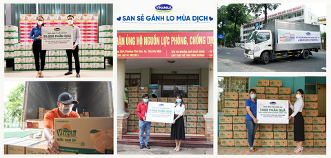 45.000 phần qu&agrave; l&agrave; những sản phẩm dinh dưỡng thiết yếu được Vinamilk trao tặng cho người d&acirc;n, người lao động c&oacute; ho&agrave;n cảnh kh&oacute; khăn. &nbsp;