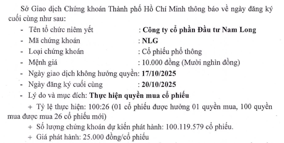 Phương &aacute;n ph&aacute;t h&agrave;nh của Nam Long.