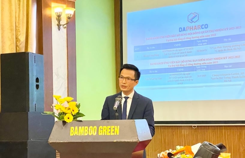 Doanh nh&acirc;n Đỗ Th&agrave;nh Trung, Chủ tịch HĐQT Dapharco đồng thời l&agrave; Chủ tịch Megram &ndash; cổ đ&ocirc;ng chi phối Dapharco.