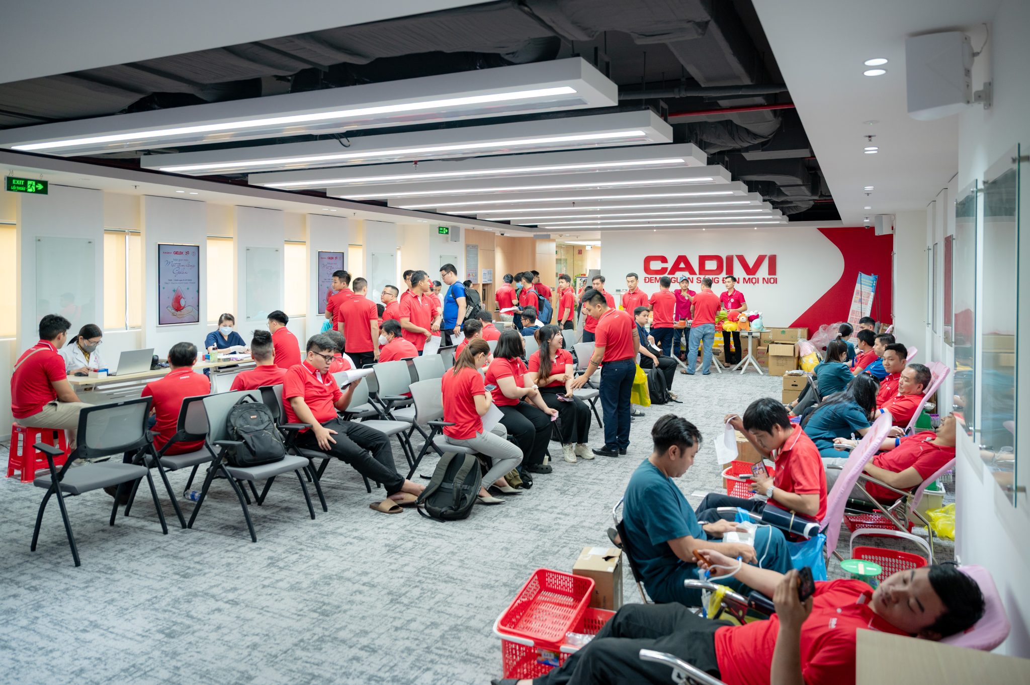 Ng&agrave;y 1/7, &ldquo;Một giọt m&aacute;u &ndash; Một tấm l&ograve;ng GELEX&rdquo; được tổ chức tại t&ograve;a nh&agrave; CADIVI Tower.