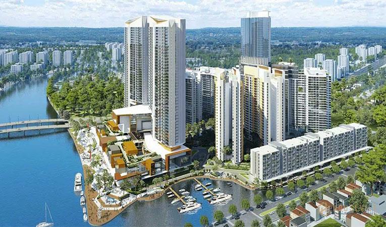 Phối cảnh dự &aacute;n The Grand Sentosa của Novaland.