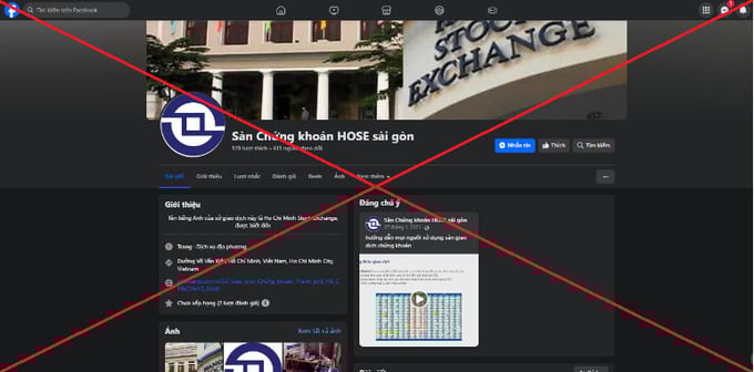 HOSE cảnh b&#225;o loạt địa chỉ facebook mạo danh - Ảnh 1