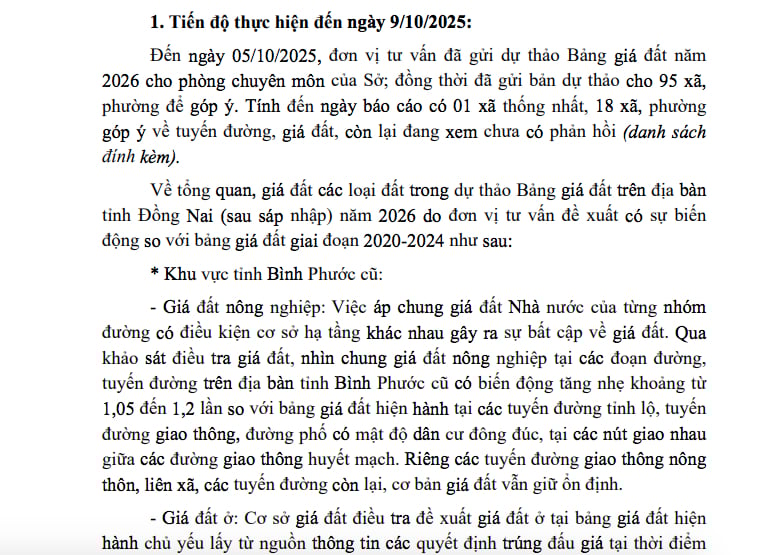 Gi&aacute; đất ở tại một số tuyến đường lớn tại phường B&igrave;nh Phước giảm từ 10 - 20%.