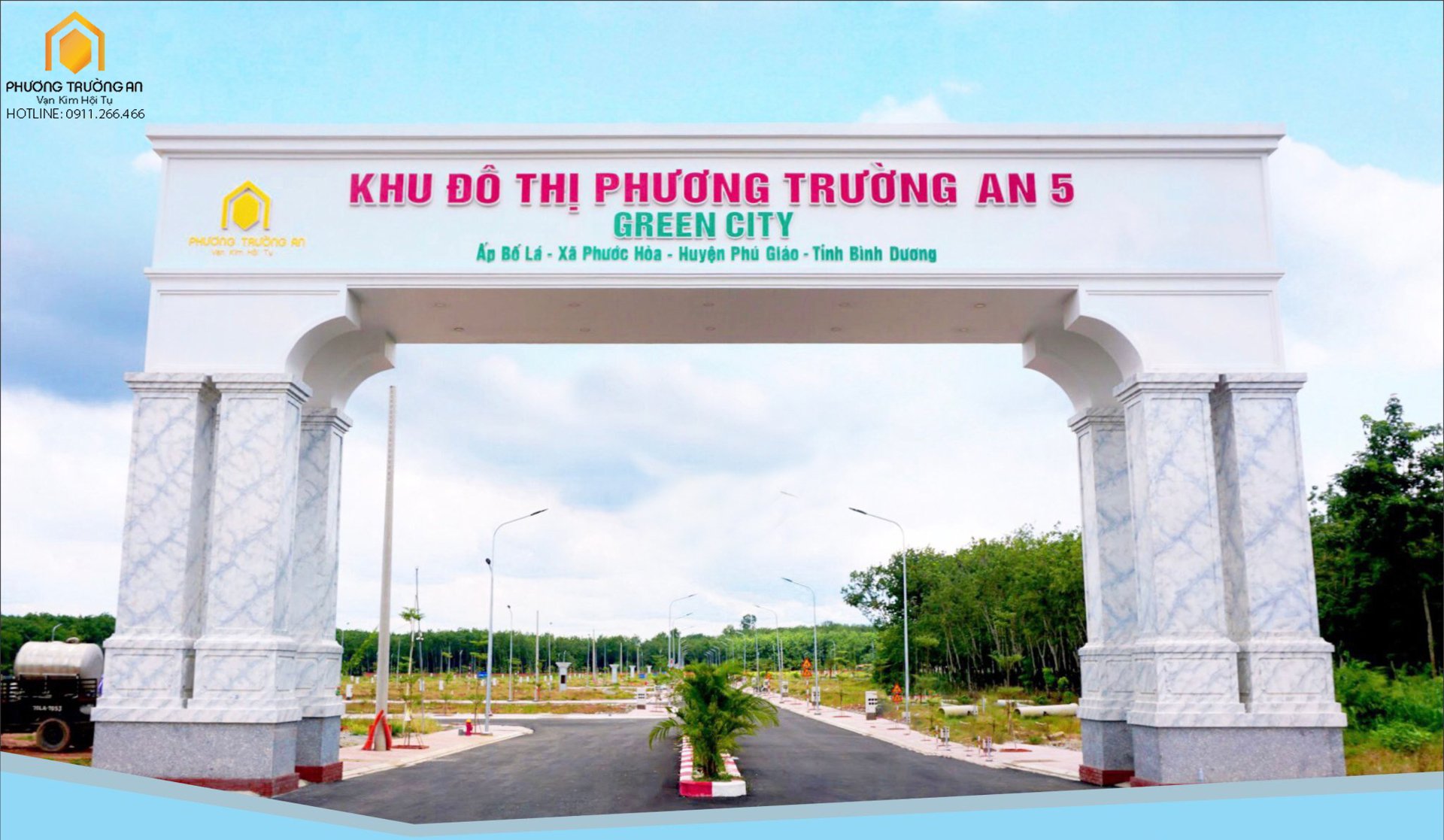 Cổng dự &aacute;n Phương Trường An 5 Green City.&nbsp;