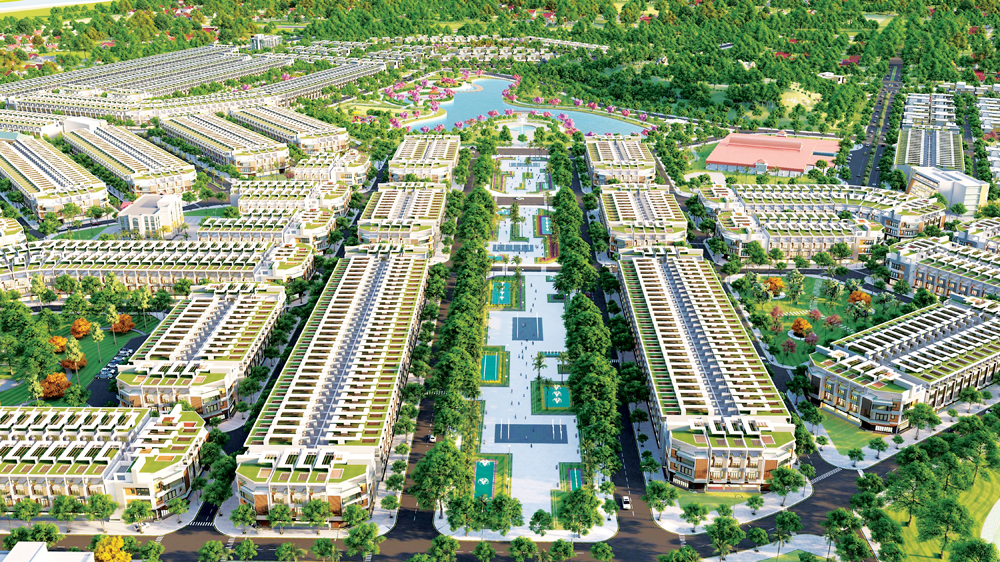 Phối cảnh dự &aacute;n Khu d&acirc;n cư Sơn Tịnh - Quảng Ng&atilde;i của NBB