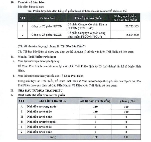 Kết quả ph&aacute;t h&agrave;nh l&ocirc; tr&aacute;i phiếu m&atilde; FCNH2223001 (nguồn: HNX)