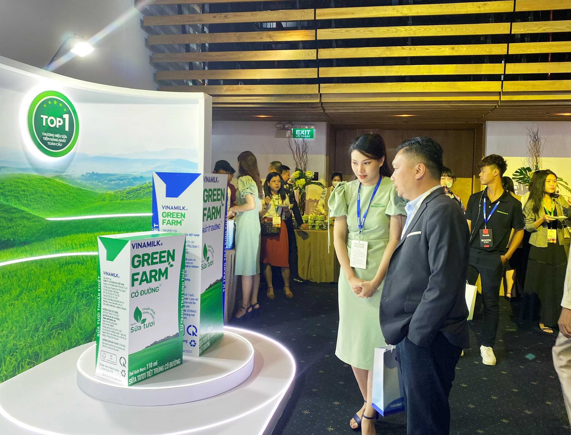 M&ocirc; h&igrave;nh trang trại sinh th&aacute;i Vinamilk Green Farm được giới thiệu tại sự kiện