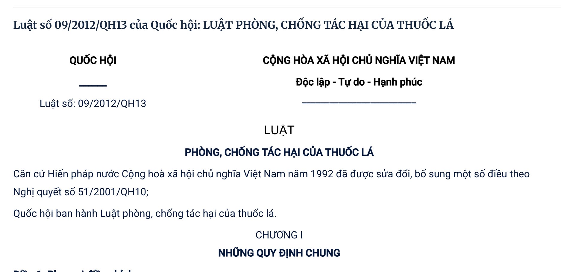 Quyết định&nbsp;09/2012/QH13