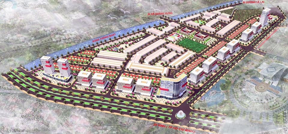 Mặt bằng quy hoạch tổng thể dự &aacute;n Khu đ&ocirc; thị Đ&ocirc;ng Hương