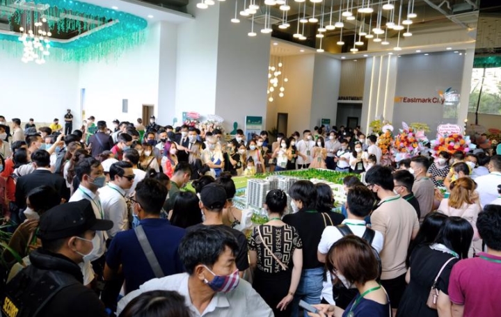 Một buổi giới thiệu dự &aacute;n bất động sản mới tại TP.HCM.
