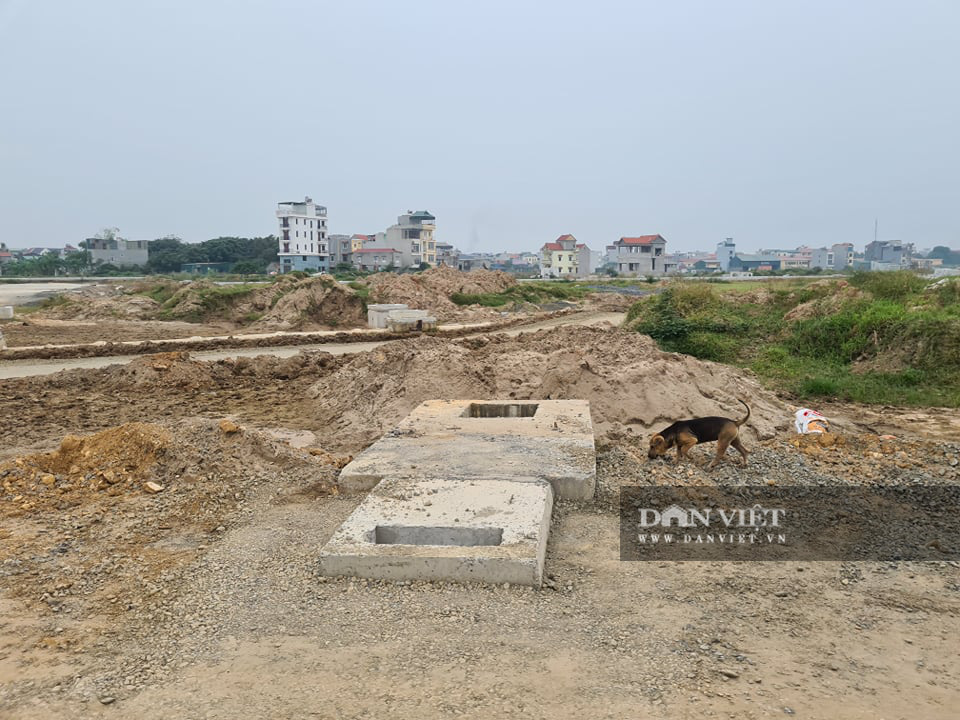 Hạ tầng trong dự &aacute;n Kim Chung &ndash; Di Trạch c&ograve;n x&acirc;y dựng dở dang. &nbsp;