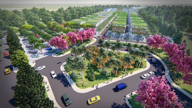 Khu shophouse tọa lạc tại cổng Nam của Flamingo Đại Lải Resort &nbsp;