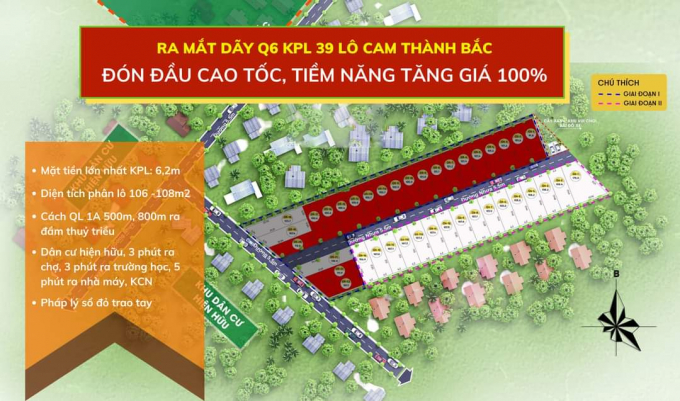 Một khu ph&acirc;n l&ocirc; b&aacute;n nền tại x&atilde; Cam Th&agrave;nh Bắc, huyện Cam L&acirc;m