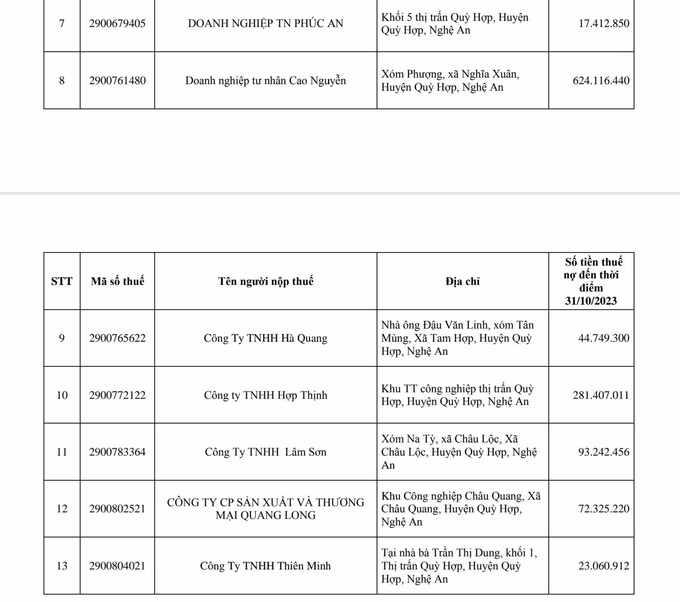 Nghệ An nhiều doanh nghiệp khai th&#225;c kho&#225;ng sản nợ thuế khủng - Ảnh 2