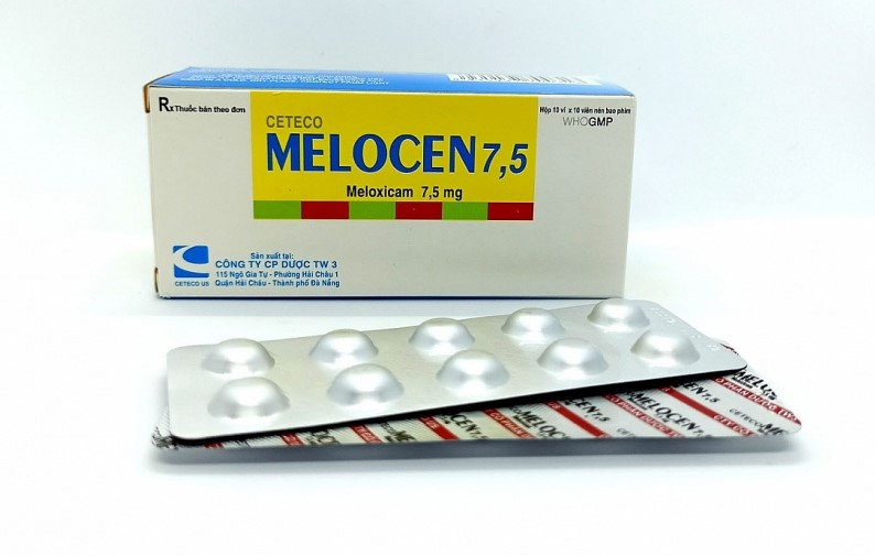 Vi&ecirc;n n&eacute;n bao phim Ceteco Melocen 7,5 của c&ocirc;ng ty cổ phần Dược Trung ương 3.