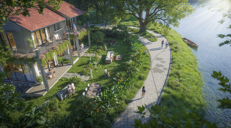 Nh&#224; dưới t&#225;n rừng của Ecopark: X&#243;a nh&#242;a ranh giới giữa tiện nghi v&#224; sinh th&#225;i - Ảnh 1