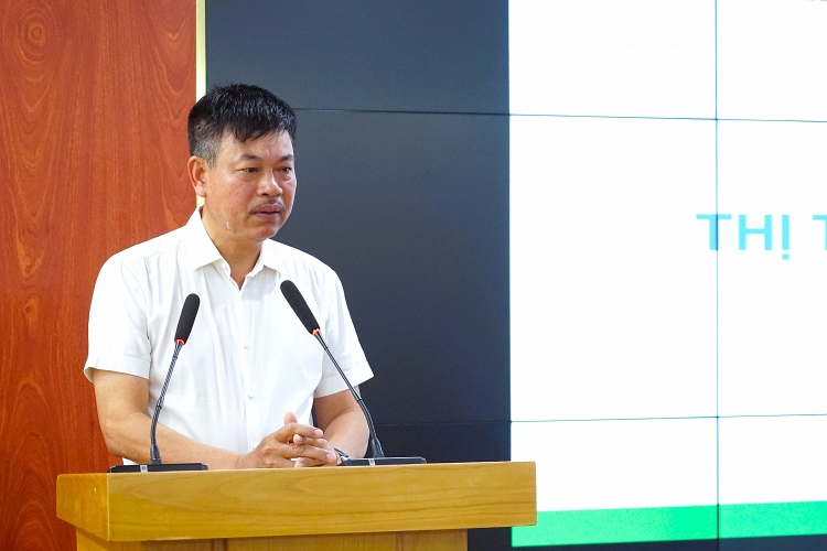 &Ocirc;ng L&ecirc; Cự T&acirc;n, Th&agrave;nh vi&ecirc;n HĐQT, Tổng gi&aacute;m đốc PVFCCo ph&aacute;t biểu khai mạc tọa đ&agrave;m