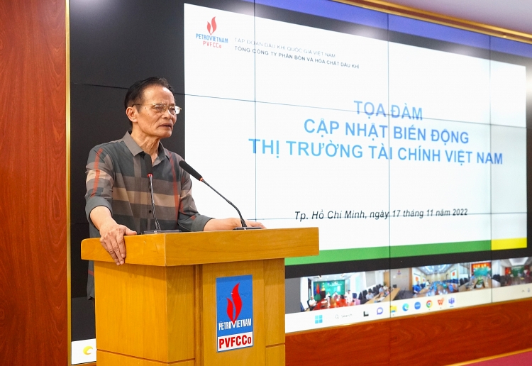 PVFCCo tổ chức tọa đ&#224;m kinh tế “Cập nhật biến động của thị trường t&#224;i ch&#237;nh Việt Nam” - Ảnh 1