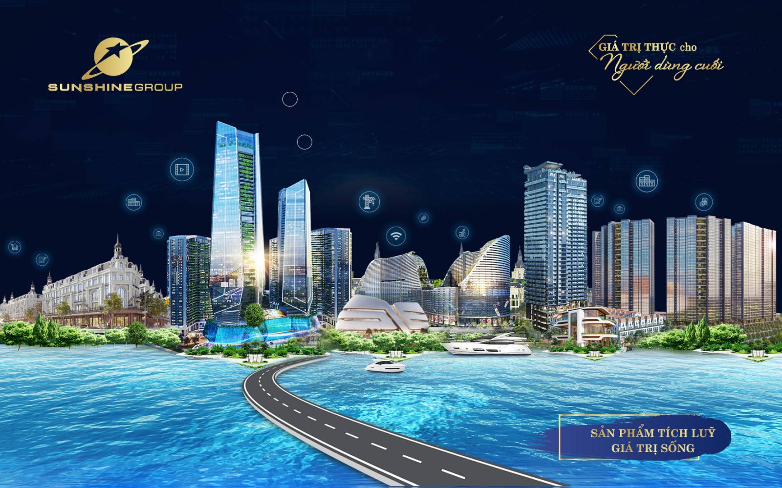 C&aacute;c dự &aacute;n mang thương hiệu Sunshine đều c&oacute; đặc điểm chung l&agrave; sự kết hợp h&agrave;i ho&agrave; giữa yếu tố Xanh v&agrave; Th&ocirc;ng minh, mang lại gi&aacute; trị sống đẳng cấp cho người sử dụng.