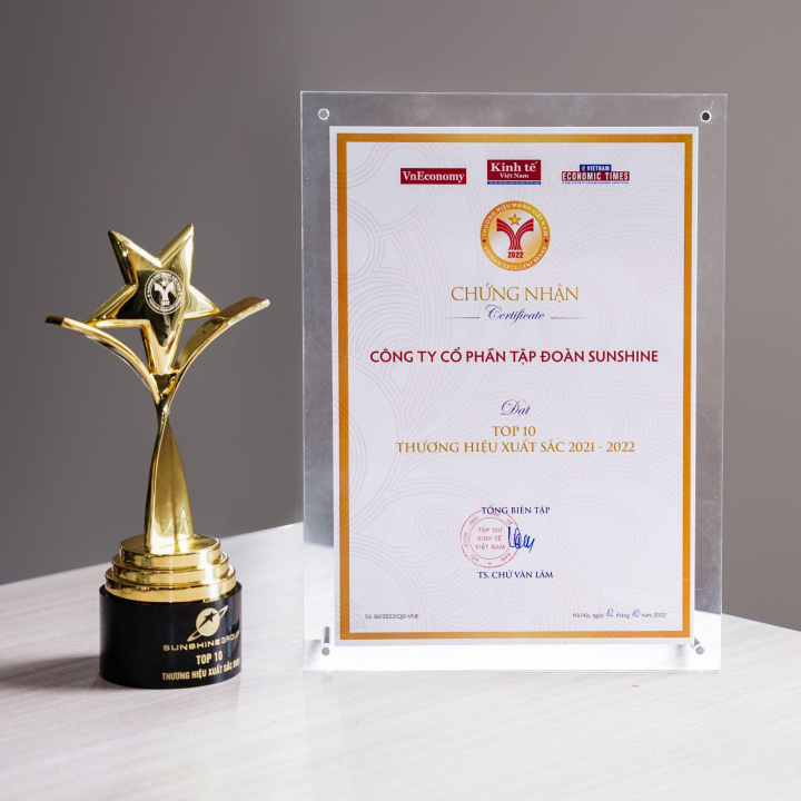 Sunshine Group lọt Top 10 Thương hiệu xuất sắc Việt Nam 2022 - Ảnh 1