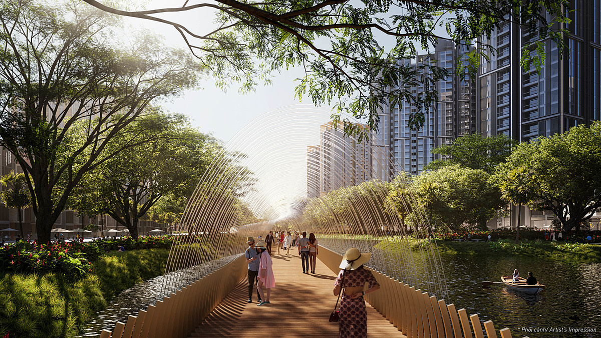 Đ&agrave;i phun nước cầu vồng. &nbsp;