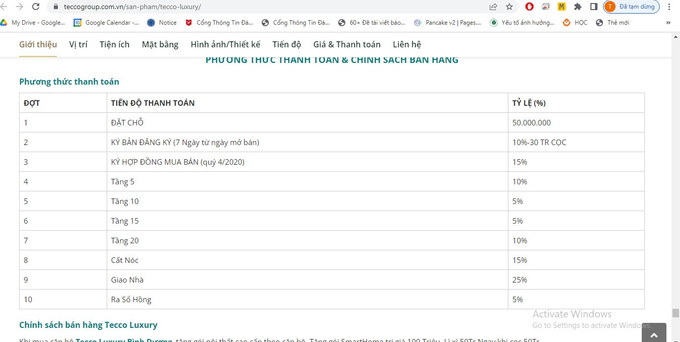 Từ đ&oacute;, Tecco Miền Nam đ&atilde; mở b&aacute;n dự &aacute;n n&agrave;y