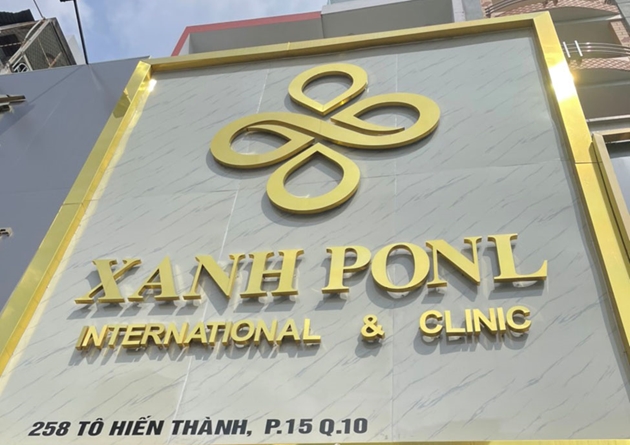 &nbsp;C&ocirc;ng ty TNHH Xanh Ponl Beauty bị xử phạt 160 triệu đồng, bị đ&igrave;nh chỉ hoạt động kh&aacute;m bệnh, chữa bệnh 18 th&aacute;ng. Ảnh: Sở Y tế TP.HCM