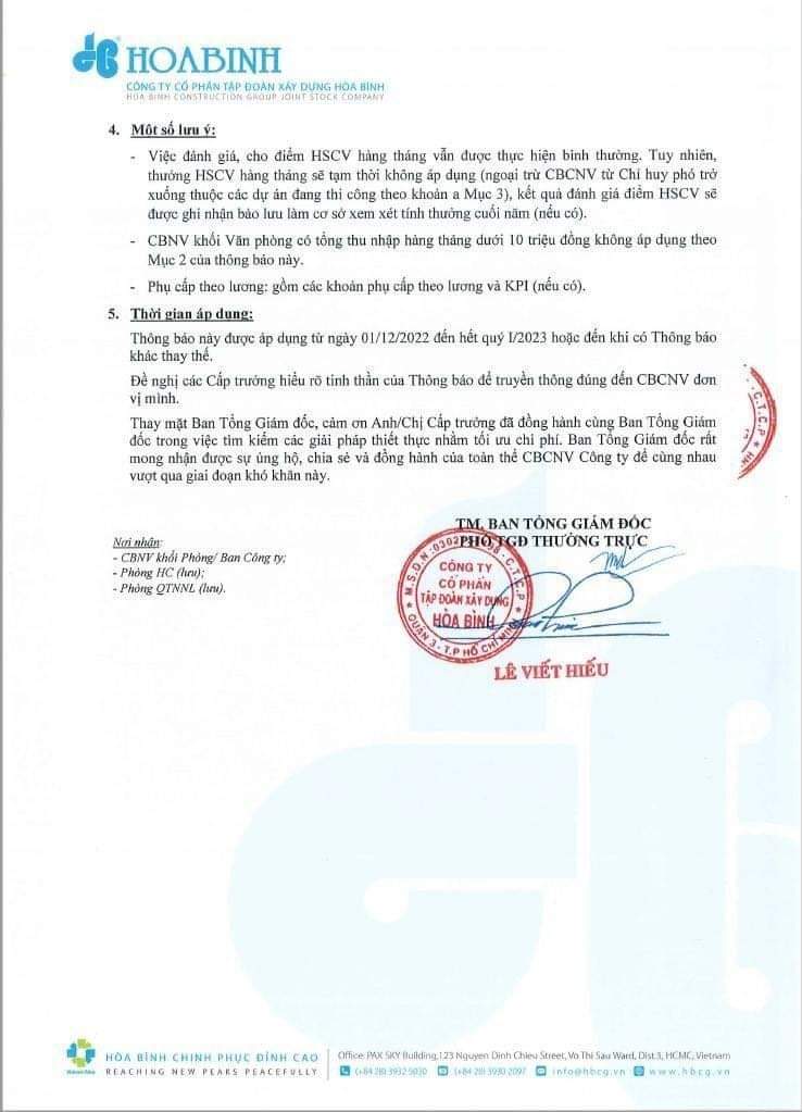 Nguồn: Website của Tập đo&agrave;n X&acirc;y dựng H&ograve;a B&igrave;nh.