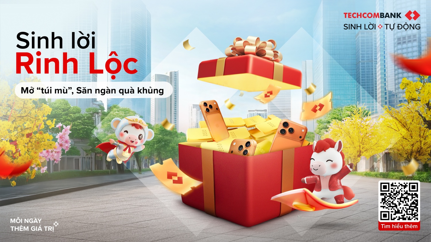 Ng&acirc;n h&agrave;ng TMCP Kỹ Thương Việt Nam (Techcombank) vừa ch&iacute;nh thức triển khai chương tr&igrave;nh &ldquo;Sinh Lời Rinh Lộc&rdquo; tr&ecirc;n Techcombank Mobile