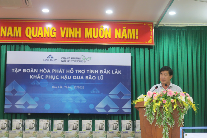 &Ocirc;ng Nguyễn Thi&ecirc;n Văn, Ph&oacute; Chủ tịch UBND tỉnh Đắk Lắk ph&aacute;t biểu tại chương tr&igrave;nh
