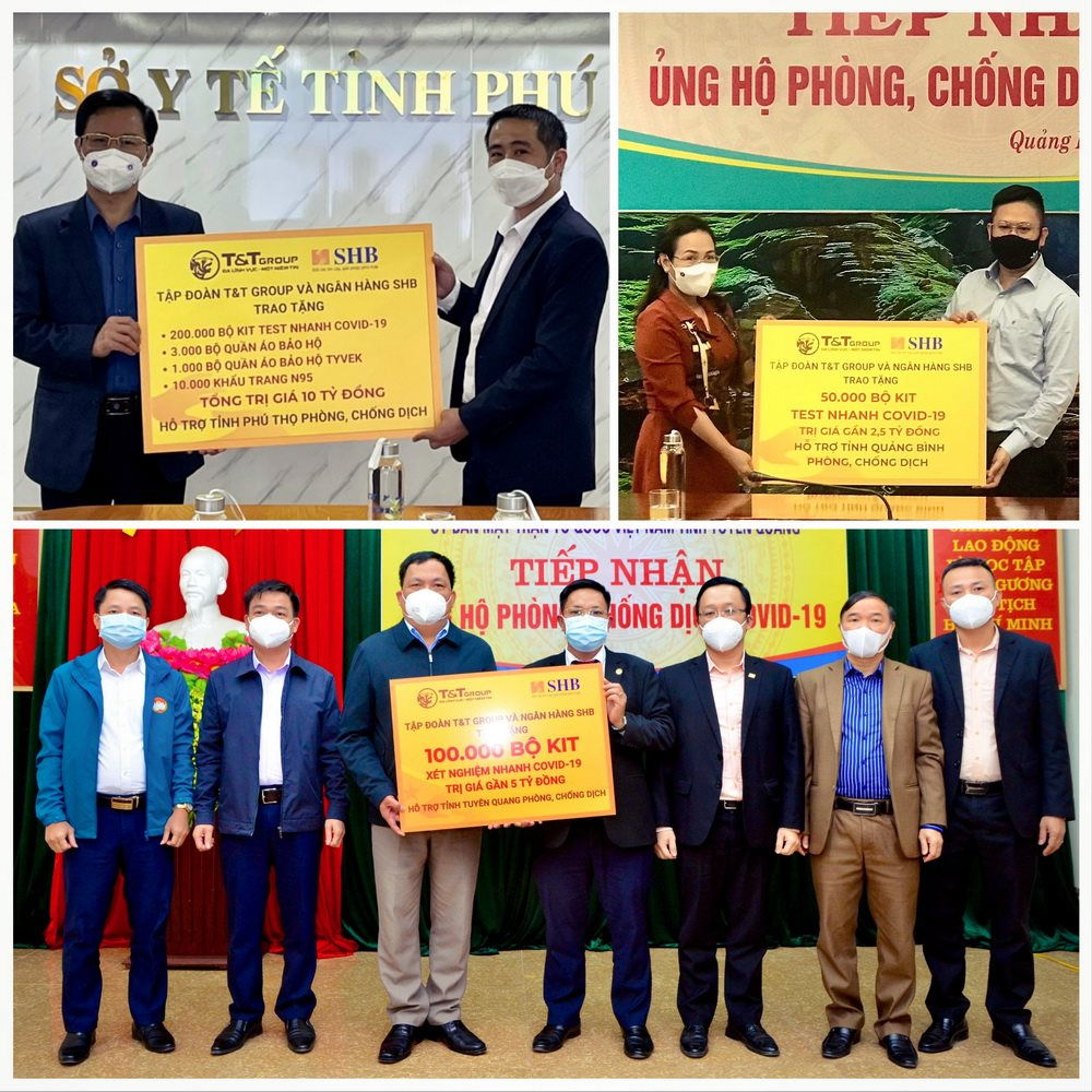 Tập đo&agrave;n T&amp;T Group v&agrave; Ng&acirc;n h&agrave;ng SHB hy vọng sự hỗ trợ nhanh ch&oacute;ng, kịp thời n&agrave;y sẽ g&oacute;p phần bổ sung nhanh ch&oacute;ng, kịp thời nguồn lực cho ng&agrave;nh y tế c&aacute;c địa phương trong cuộc chiến chống dịch. &nbsp;