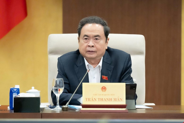 Ủy vi&ecirc;n Bộ Ch&iacute;nh trị, Chủ tịch Quốc hội Trần Thanh Mẫn. Ảnh: Quochoi.vn&nbsp;