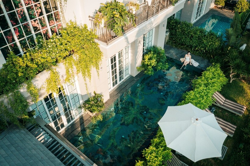 Ảnh chụp thực tế tại biệt thự mẫu Central Island. Ảnh: MP