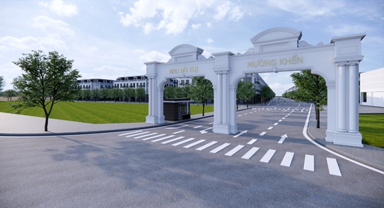 Cổng ch&agrave;o Khu đ&ocirc; thị Mường Khến