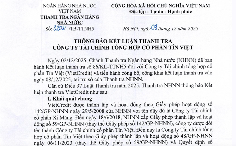 VietCredit bị phạt 702 triệu đồng v&#236; 8 h&#224;nh vi - Ảnh 1