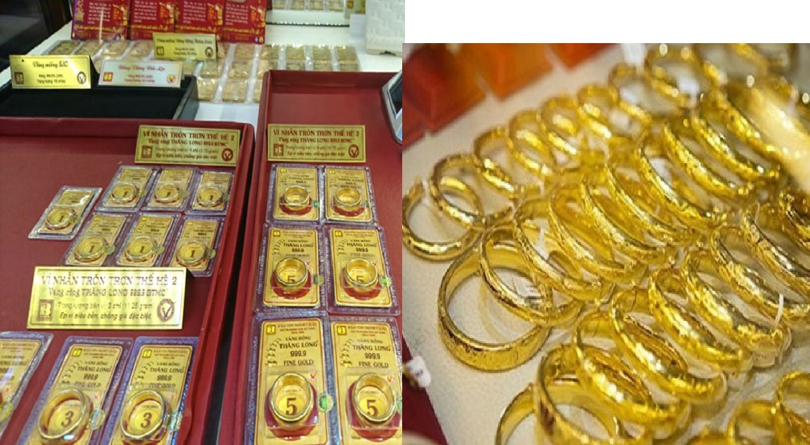 Gi&aacute; v&agrave;ng h&ocirc;m nay mới nhất 12/12: Gi&aacute; v&agrave;ng đồng loạt lao dốc.