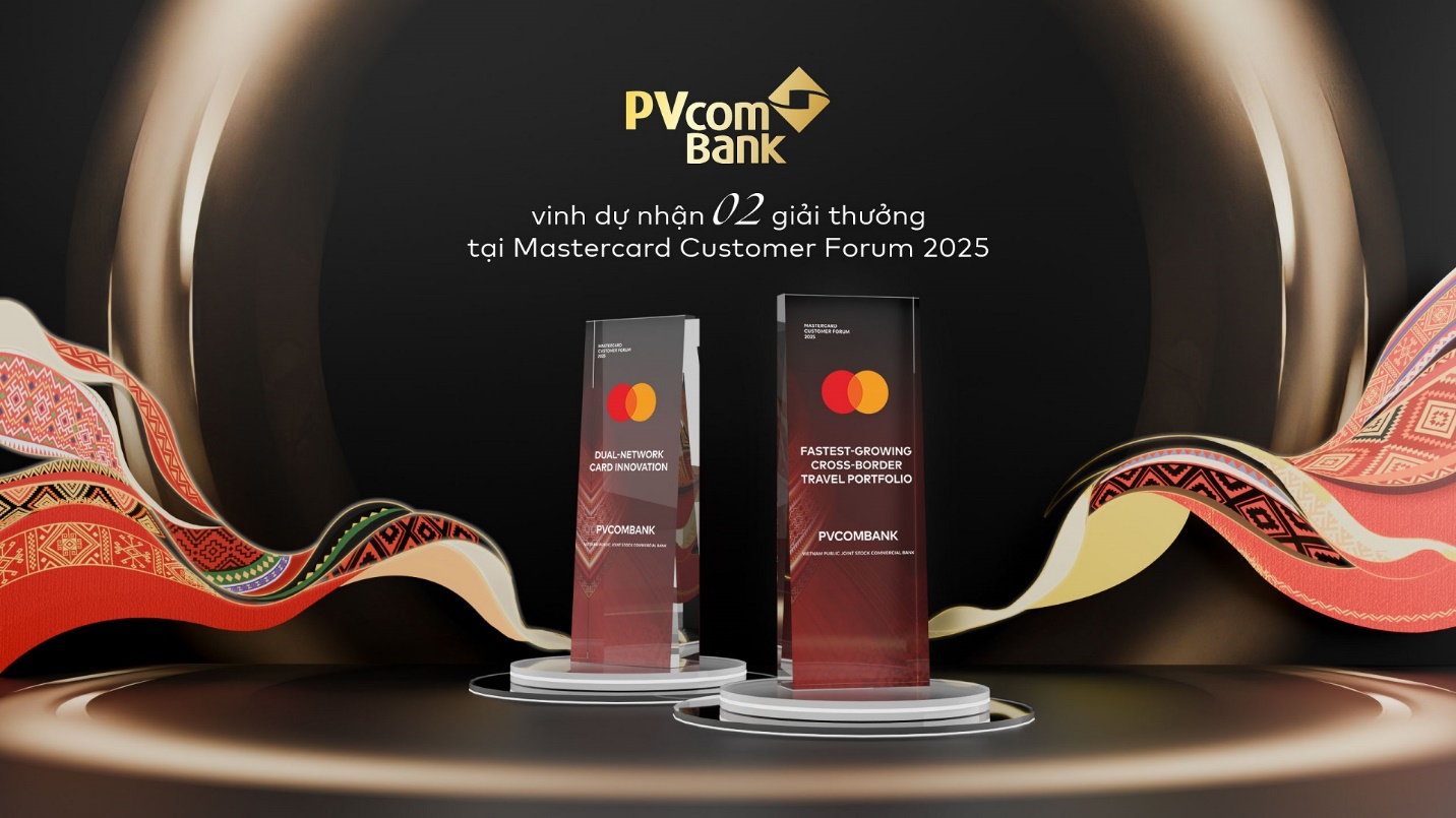 PVcomBank được vinh danh tại sự kiện Mastercard Customer Forum 2025