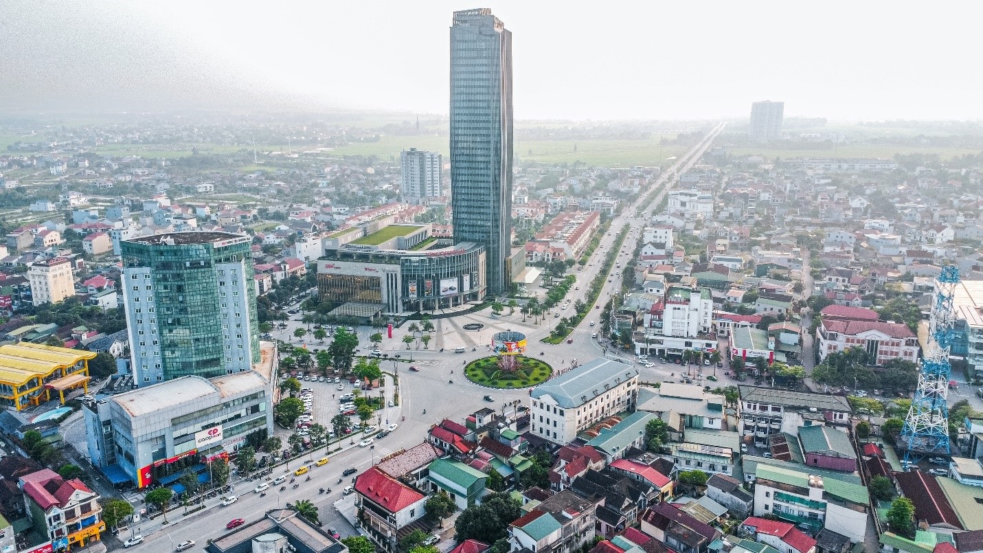 Một g&oacute;c thị x&atilde; Hồng Lĩnh. Nguồn: ROX.