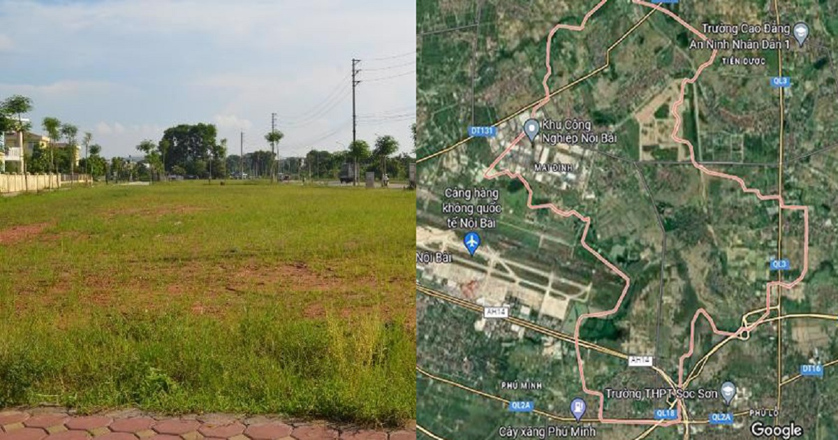 Hơn 3.000m2 đất gần s&acirc;n bay Nội B&agrave;i sắp "l&ecirc;n s&agrave;n" đấu gi&aacute;.