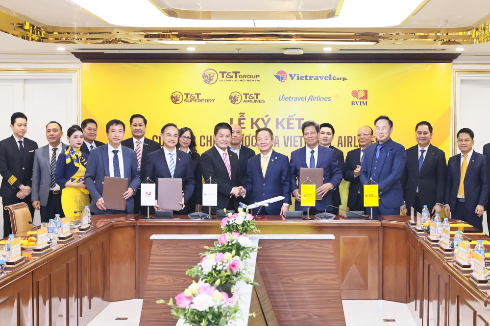 Vietravel Airlines l&agrave; mảnh gh&eacute;p ho&agrave;n thiện cấu tr&uacute;c hệ sinh th&aacute;i h&agrave;ng kh&ocirc;ng m&agrave; T&amp;T Group theo đuổi.&nbsp;