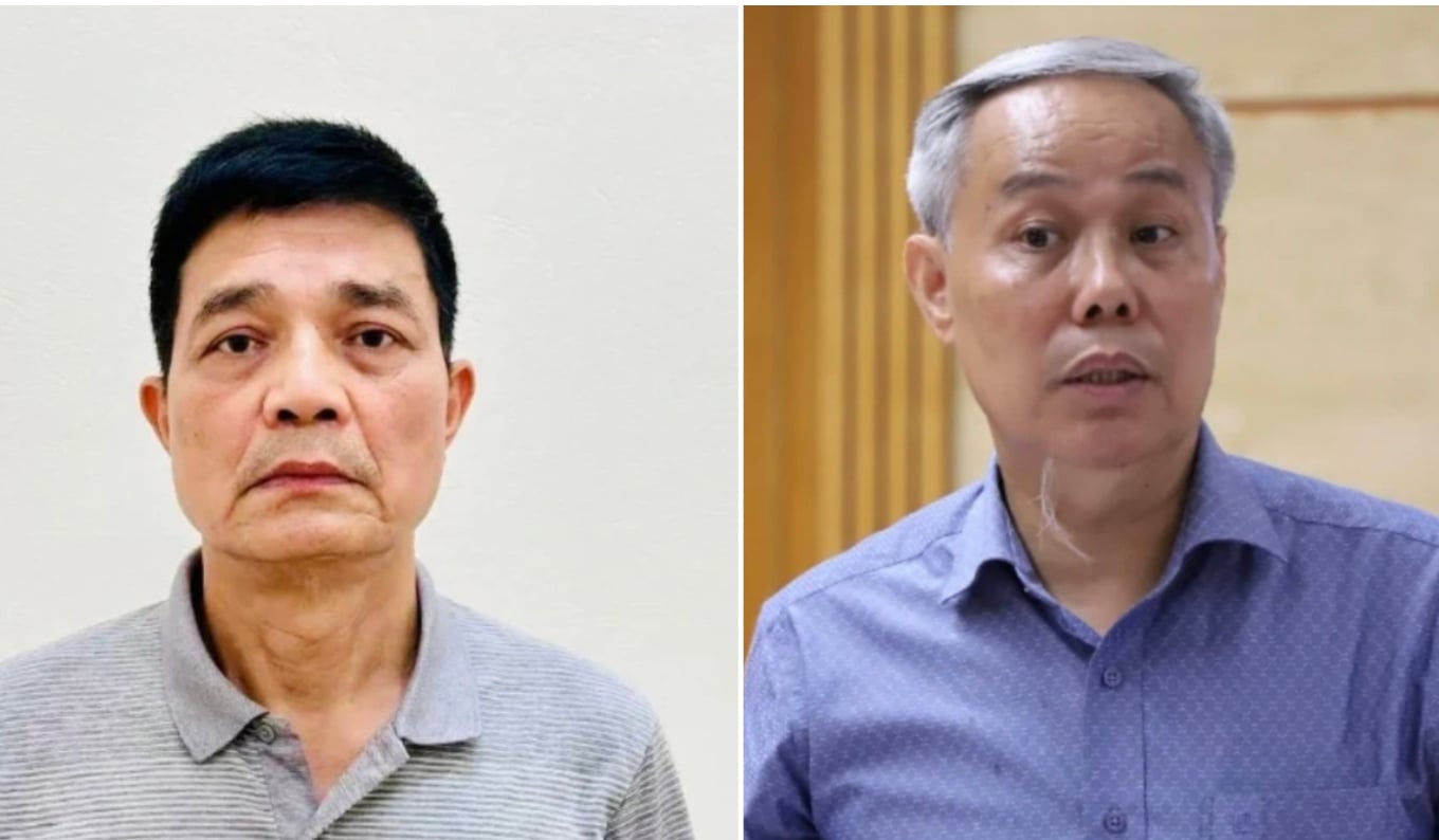 &Ocirc;ng Nguyễn Thanh Phong (Cục trưởng Cục ATTP - tr&aacute;i) v&agrave; Nguyễn H&ugrave;ng Long (Ph&oacute; Cục trưởng).