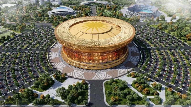 Phối cảnh khu đ&ocirc; thị thể thao Olympic.