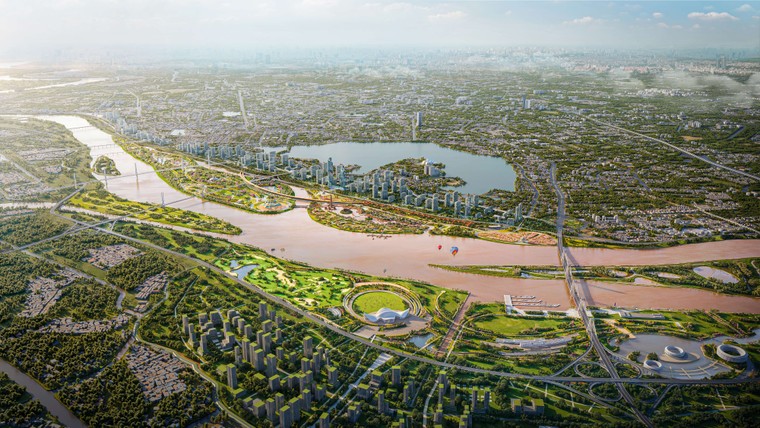 Hà Nội khởi công dự án đầu tư xây dựng trục đại lộ cảnh quan sông Hồng - Ảnh 4