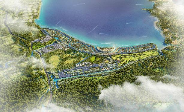 &nbsp;Phối cảnh dự &aacute;n khu đ&ocirc; thị ven vịnh Cam Ranh quy m&ocirc; hơn 1.254 ha