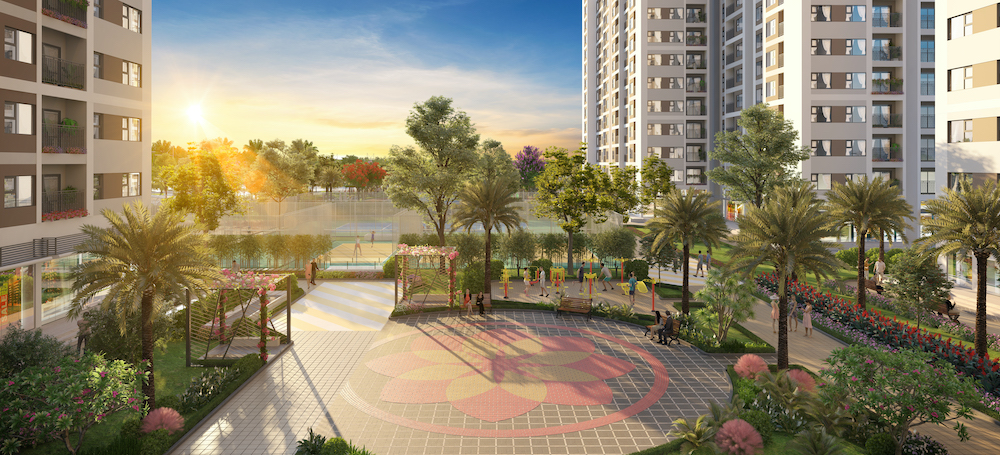 Kh&ocirc;ng gian dạo bộ trong l&agrave;nh, tươi m&aacute;t &nbsp;