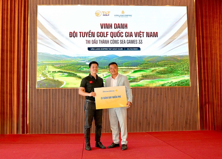 T&amp;T Golf và Vietravel Airlines vinh danh, tiếp sức Đội tuyển Golf Quốc gia Việt Nam sau SEA Games 33 - Ảnh 3