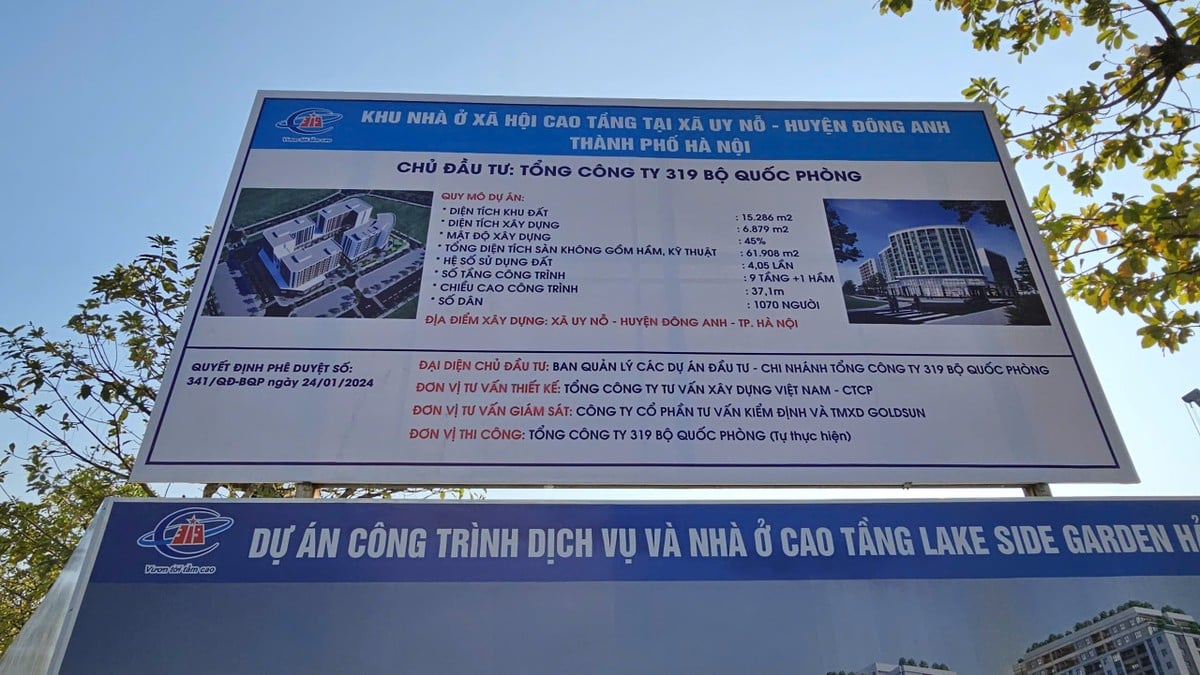 Dự &aacute;n nh&agrave; ở x&atilde; hội x&atilde; Uy Nỗ (x&atilde; Đ&ocirc;ng Anh) do Tổng c&ocirc;ng ty 319 (Bộ Quốc ph&ograve;ng) l&agrave;m chủ đầu tư.