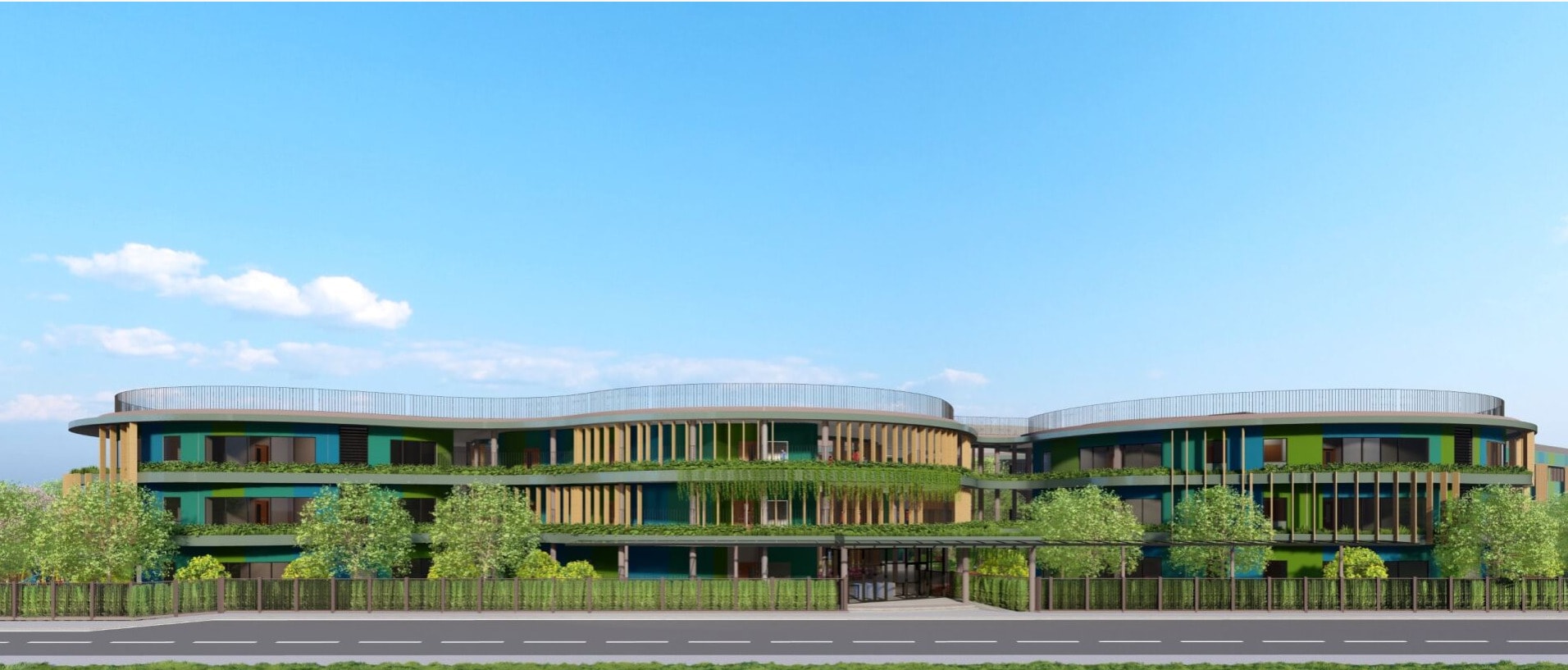 Được x&acirc;y dựng tr&ecirc;n khu&ocirc;n vi&ecirc;n rộng hơn 16 h&eacute;cta, Vin Nexus Center phục vụ quy m&ocirc; khoảng 300 học sinh c&oacute; nhu cầu gi&aacute;o dục đặc biệt.