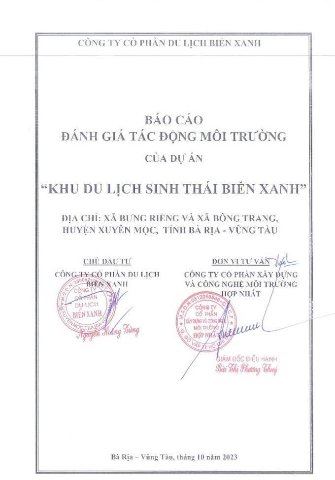 Theo chuy&ecirc;n gia, b&aacute;o c&aacute;o đ&aacute;nh gi&aacute; t&aacute;c động m&ocirc;i trường n&agrave;y cực kỳ sơ s&agrave;i chưa đ&aacute;nh gi&aacute; đ&uacute;ng về thực trạng của c&aacute;c hệ sinh th&aacute;i tại khu vực n&agrave;y